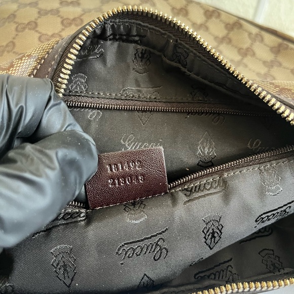 Gucci Tan Monogram Hobo Bag